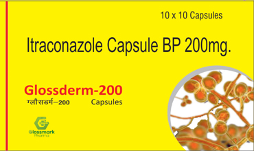 itraconazole capsules 200, Glossmark Pharma Pvt. Ltd., WHO-GMP certified company, Gmp certified company, Who-Gmp certified third party manufacturers, List of Who-Gmp certified pharmaceuticals company,  Pharmaceuticals & Drugs, Pharmaceuticals company, Pharmaceuticals Industry